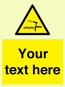 Custom warning water cannon